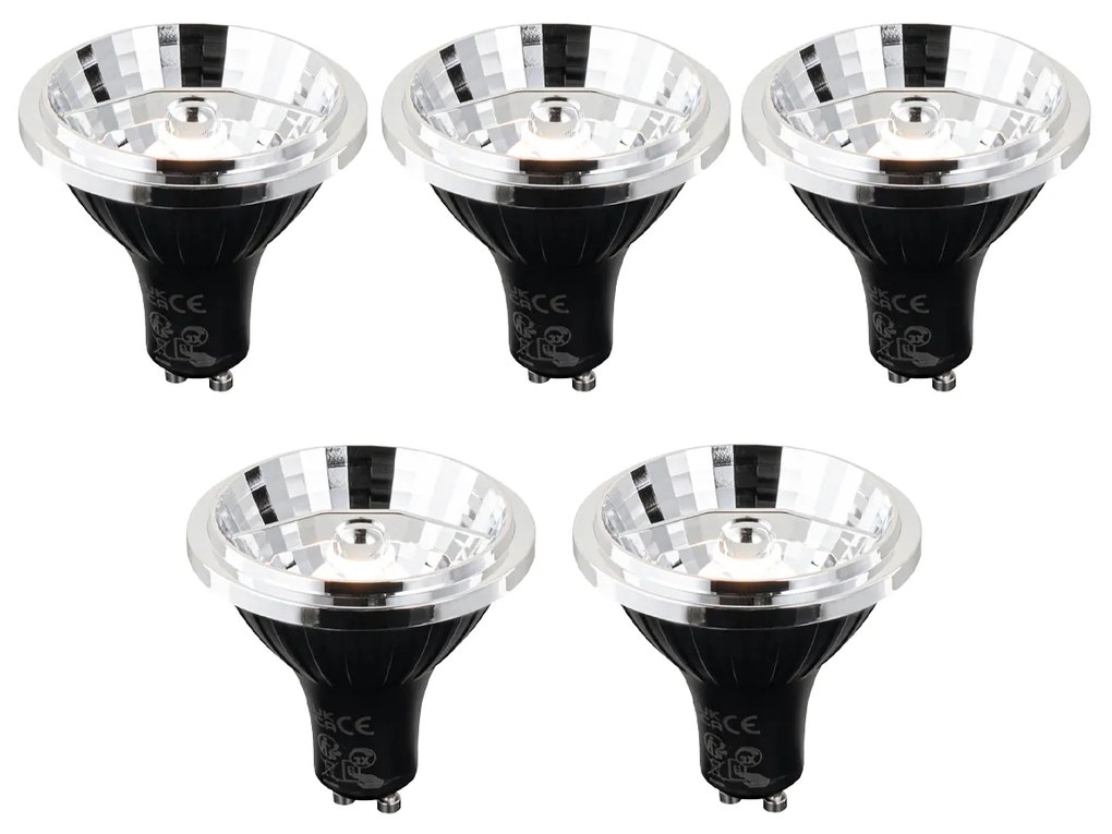 Zestaw 5 żarówek LED GU10 z 3-stopniową regulacją barwy światła (Kelvin) 70mm 6W 500 lm 2200 - 3600K