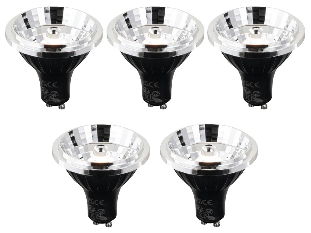 Zestaw 5 żarówek LED GU10 z 3-stopniową regulacją jasności Kelvin 70mm 6W 500 lm 2200 - 3600K