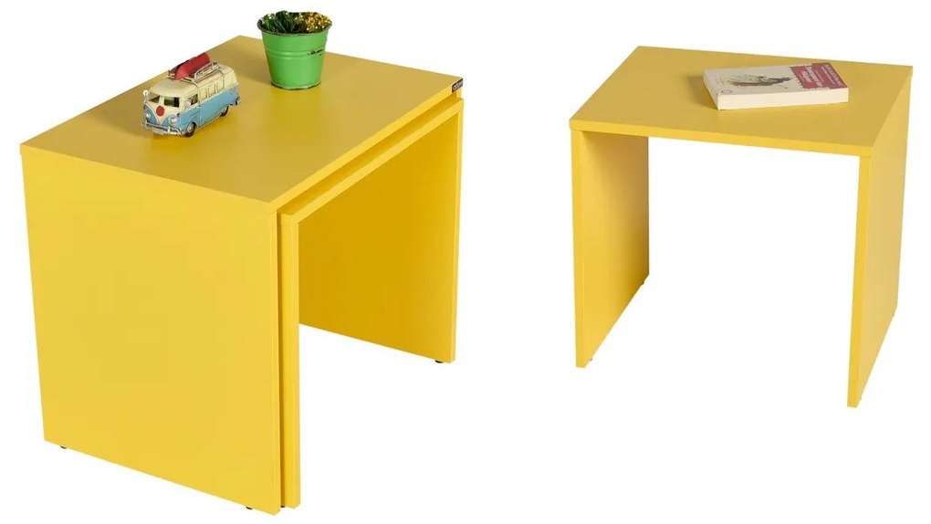 Stolik do odkładania SHP Yellow, 3 szt.
