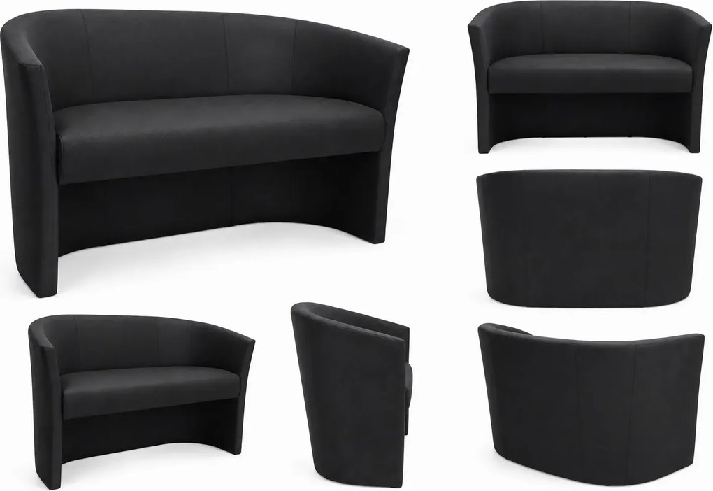 Sofa CLUB tapicerowana tkanina Eko-skóra : Kolor tkaniny - EKO-SKÓRA - 1D, Typ tkaniny - Eko-skóra