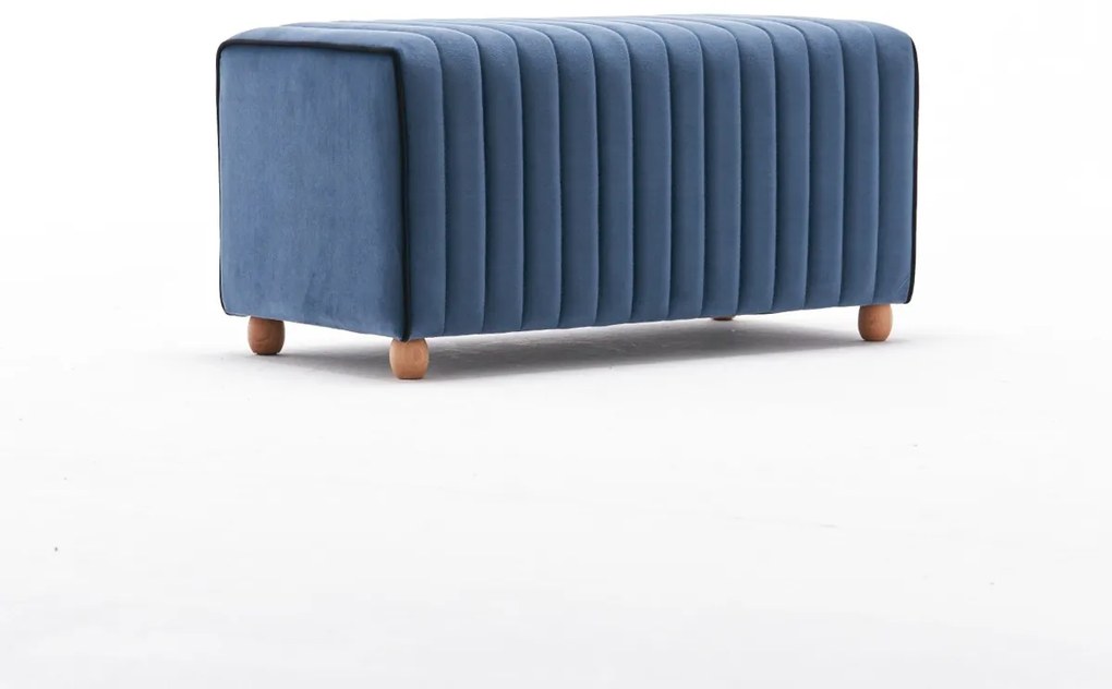 Stołek Mabel Pouf Niebieski