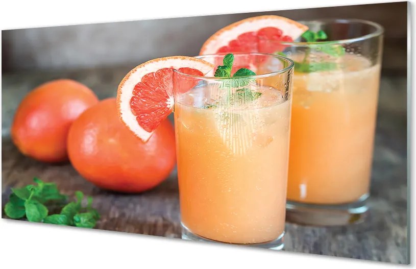 Szkło Ozdobne do Kuchni Cytrusowy Koktajl Grejpfrutowy