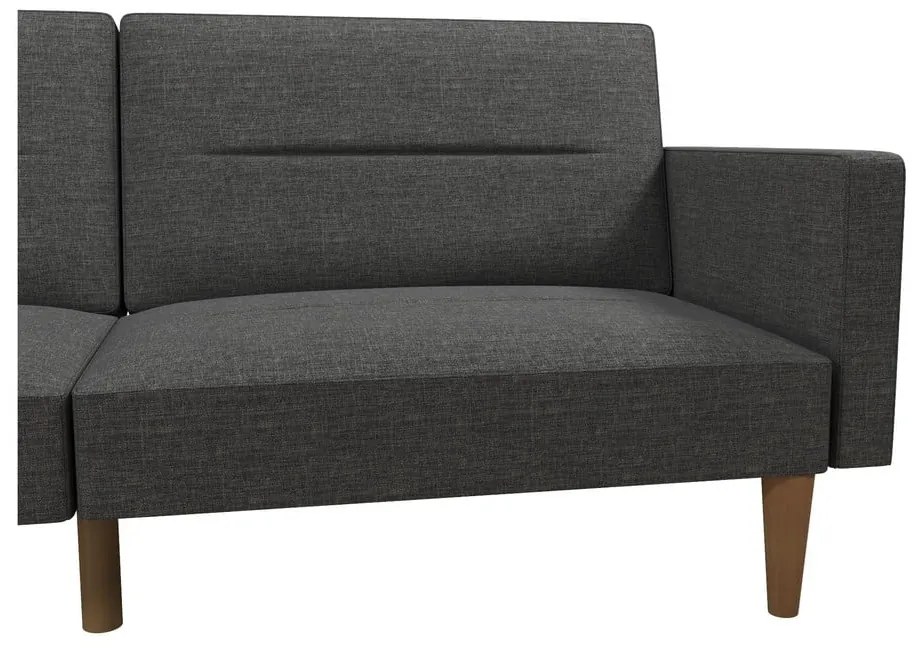 Szara sofa rozkładana 204 cm Channel – Støraa