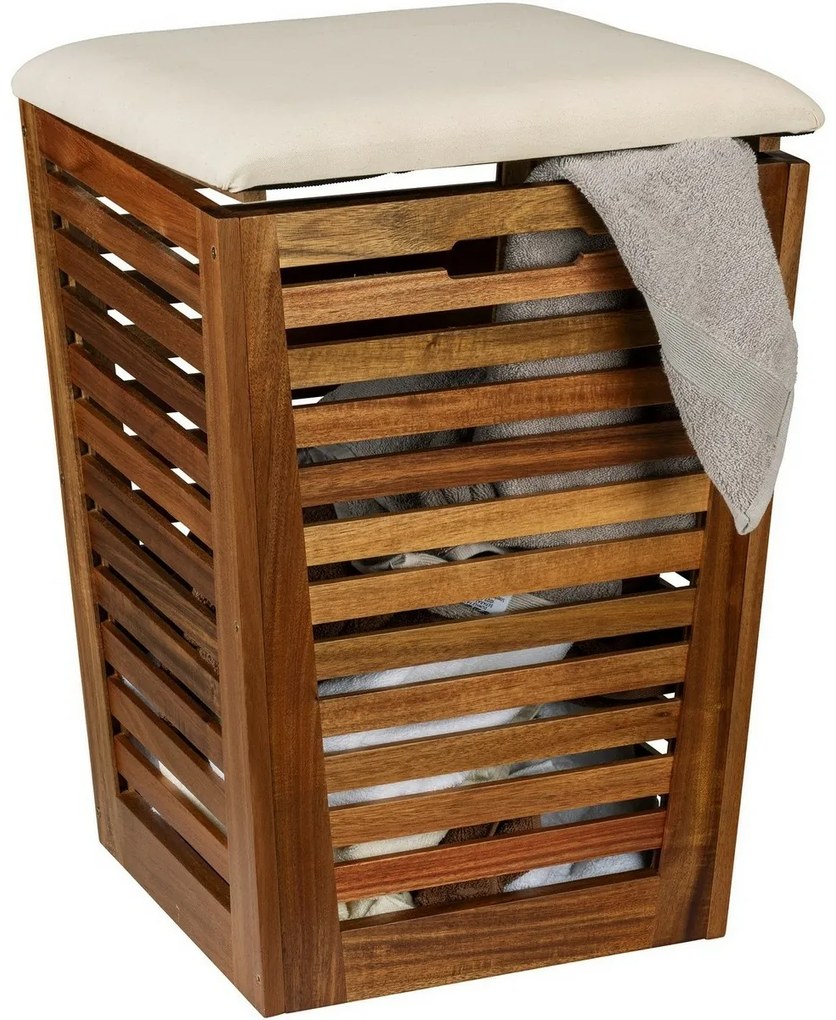 Wenko Kosz na brudną bieliznę z akacji zsiedziskiem Fondi 55 l