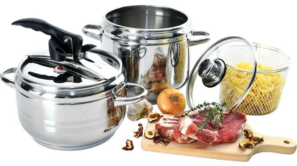 Orion Szybkowar ze stali nierdzewnej Profi Duo, 5 l, 3,5 l
