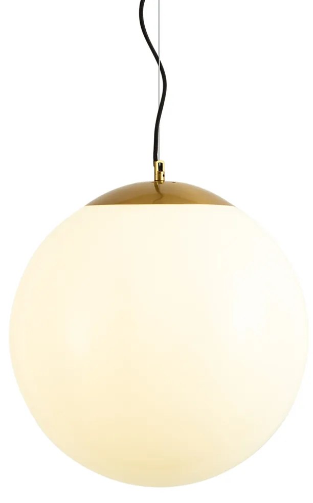 Skandynawska lampa wisząca z opalem 40 cm - Ball 40 Nowoczesny Oswietlenie wewnetrzne