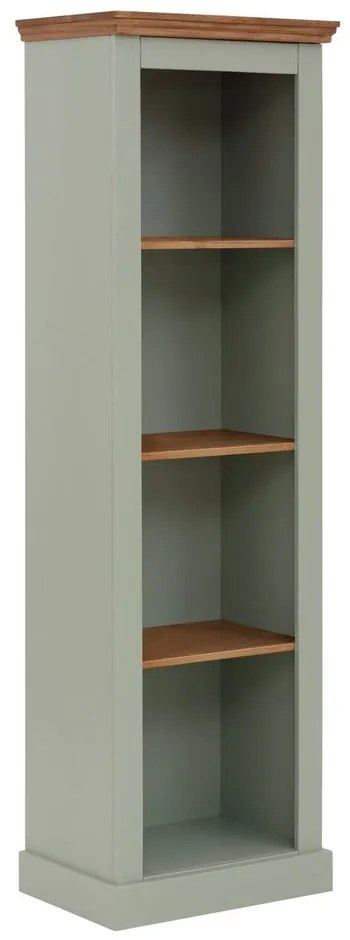 Jasnozielony regał z litego drewna sosnowego 55x180 cm Selma – Støraa
