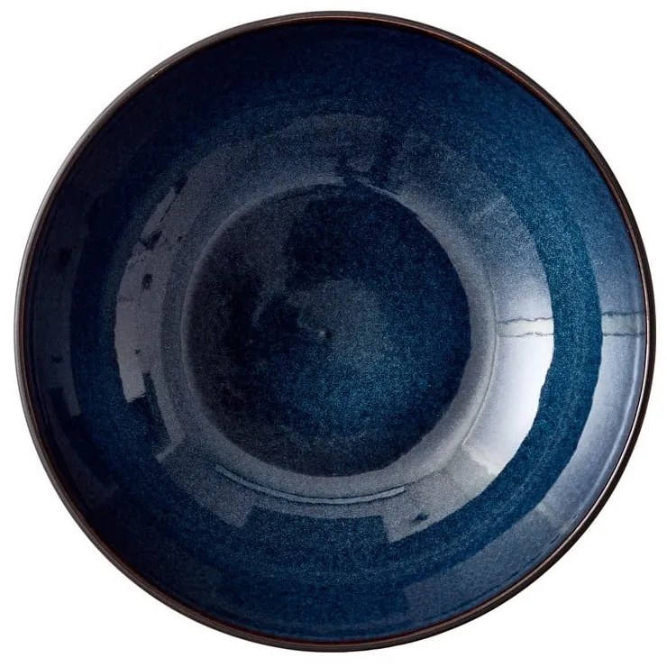 Czarno-niebieska kamionkowa misa ø 30 cm Gastro Dark Blue/Black – Bitz