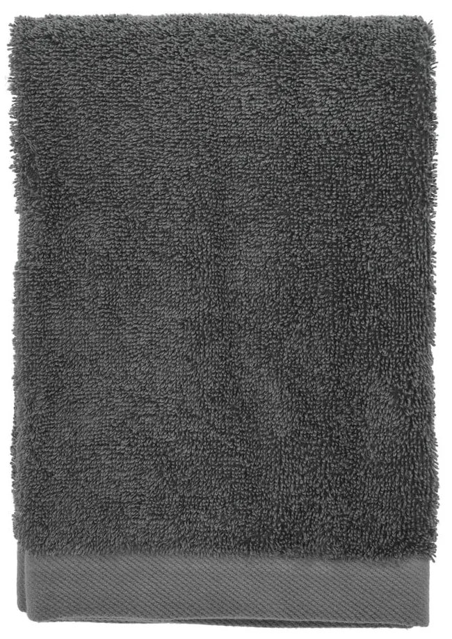 Ciemnoszary bawełniany ręcznik kąpielowy frotte 70x140 cm Comfort – Södahl