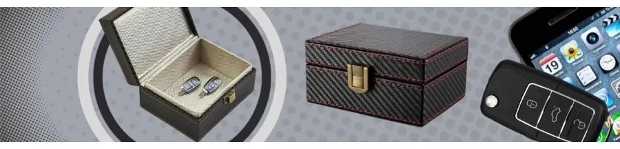 Pudełko na kluczyki karty telefon klatka faradaya keyless carbon