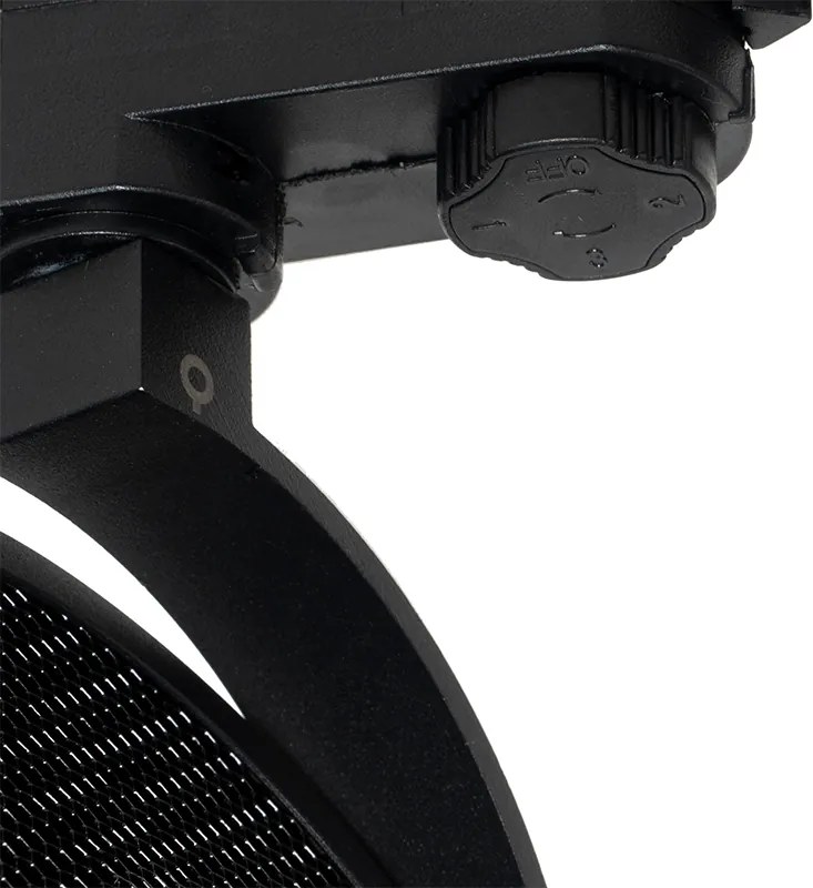 Nowoczesny reflektor szynowy 3-fazowy czarny - Master 111 Honey