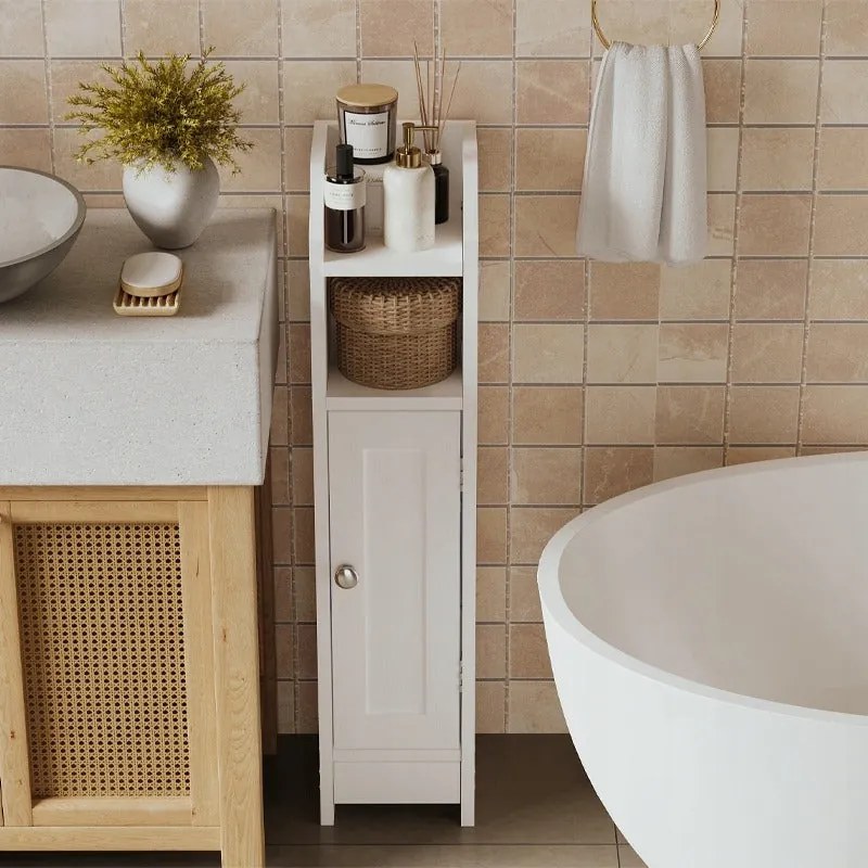 Szafka łazienkowa słupek drzwi biała wysoka półki nowoczesna loft 80 cm