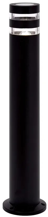 Czarna nowoczesna lampa słupek ogrodowy - 3X A457 E6-Z60