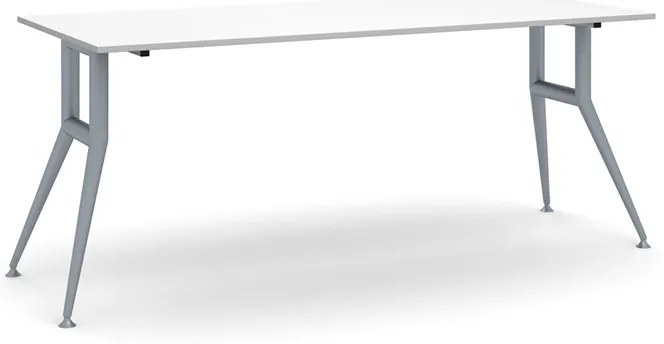 Stół konferencyjny do biura WIDE, 180x80 cm, biały