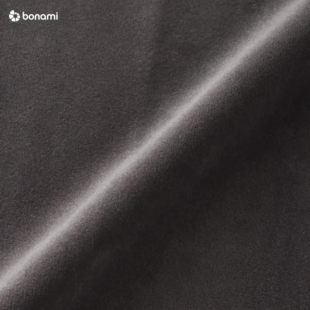 Ciemnoszara aksamitna sofa Cosmopolitan Design Vienna, 160 cm