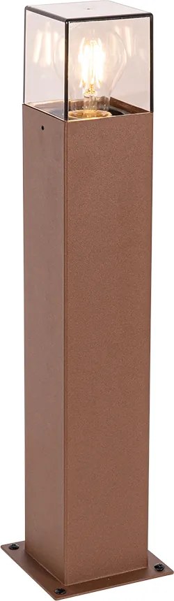 Inteligentna lampa stojąca zewnętrzna brązowa rdza 50 cm w tym Wifi P45 - Denmark