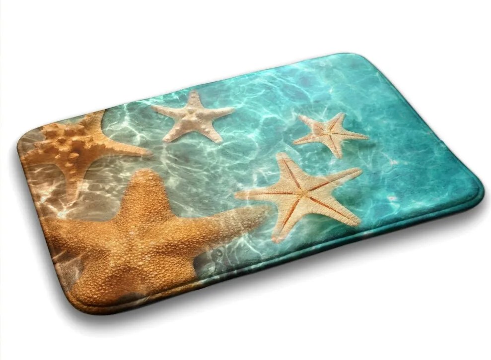 Antypoślizgowy dywanik łazienkowy Antypoślizgowy dywanik łazienkowy Rozgwiazdy