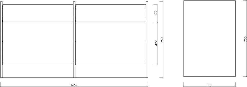 Komoda w dekorze dębu w naturalnym kolorze 146x76x51 cm Hido – noo.ma