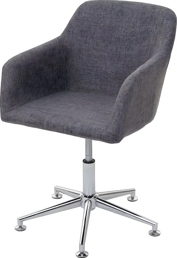 Krzesło do jadalni MCW-A74,  tekstylny, szary