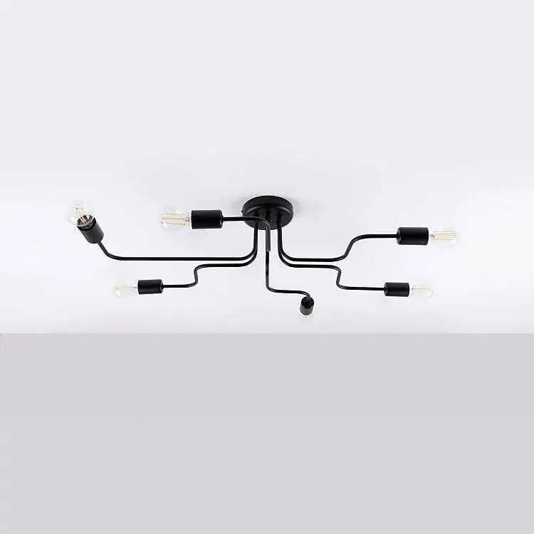 Żyrandol VECTOR 6 czarny