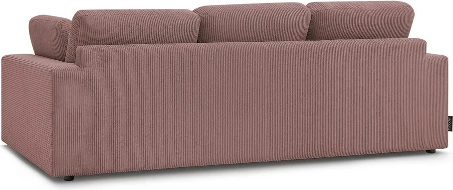 Różowa sztruksowa sofa 250 cm Belair – Bobochic Paris