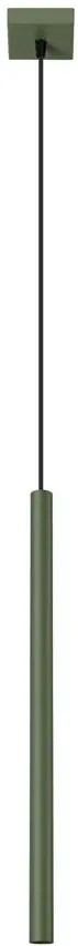 Pojedyńcza lampa wisząca w kolorze oliwkowej zieleni - M084-Onyt
