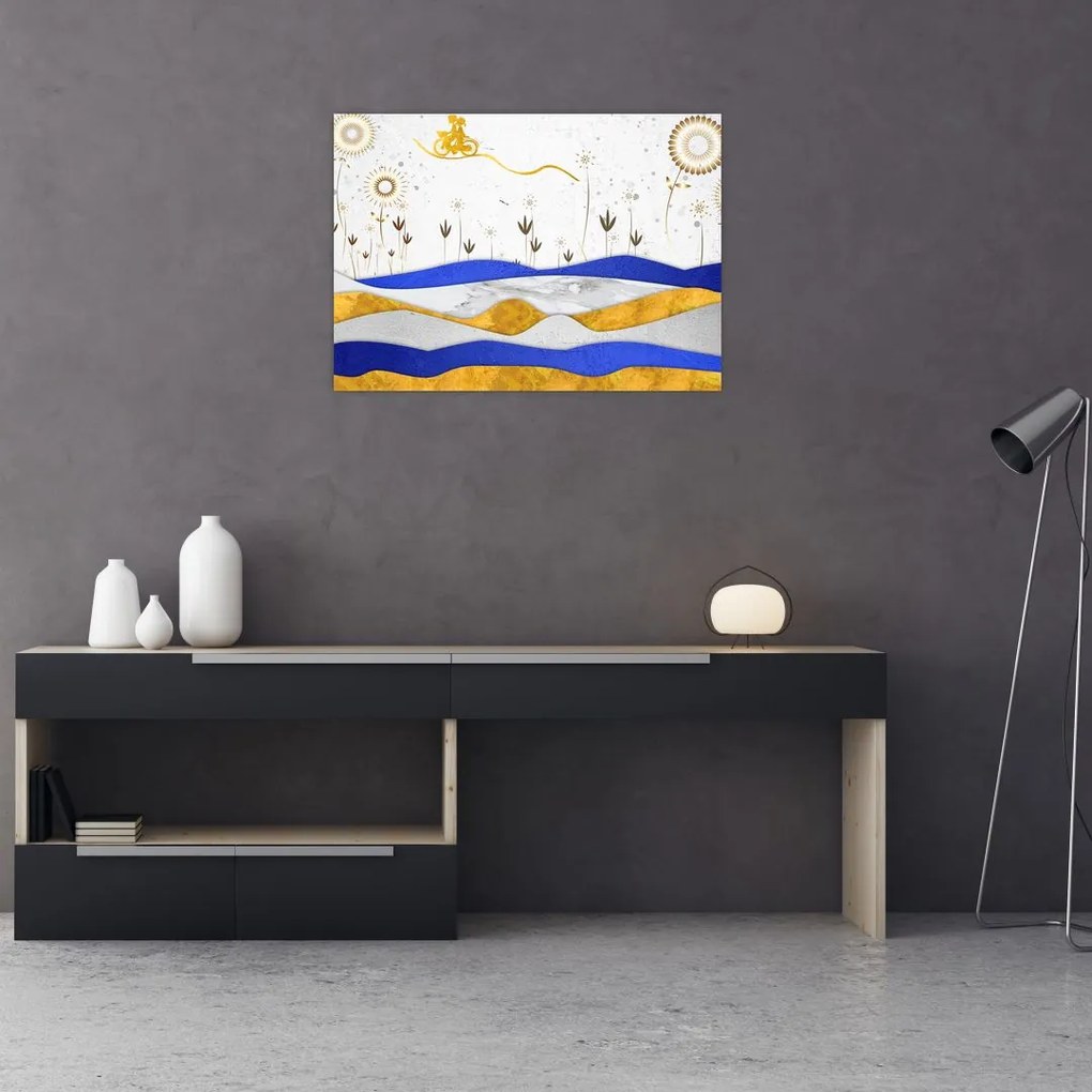 Obraz - Złote Góry (70x50 cm)
