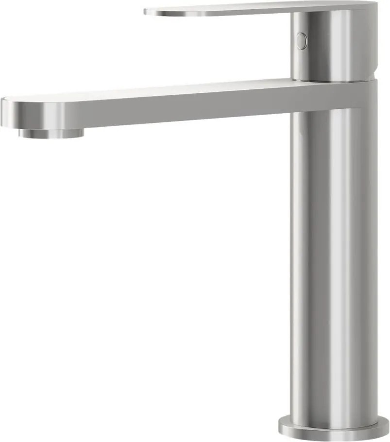 Bateria umywalkowa TARNBY 17,3 cm, szczotkowana stal nierdzewna