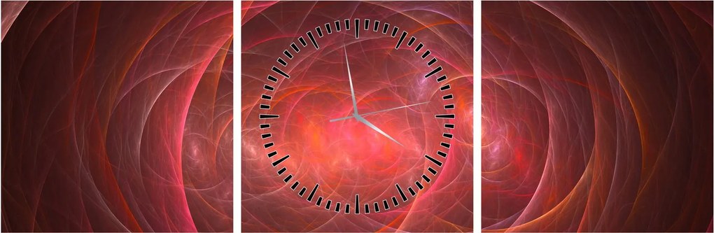 Nowoczesney abstrakcyjny obraz (z zegarem) (90x30 cm)