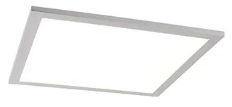 Stalowa lampa sufitowa 40 cm z LED i pilotem - Liv Nowoczesny Oswietlenie wewnetrzne