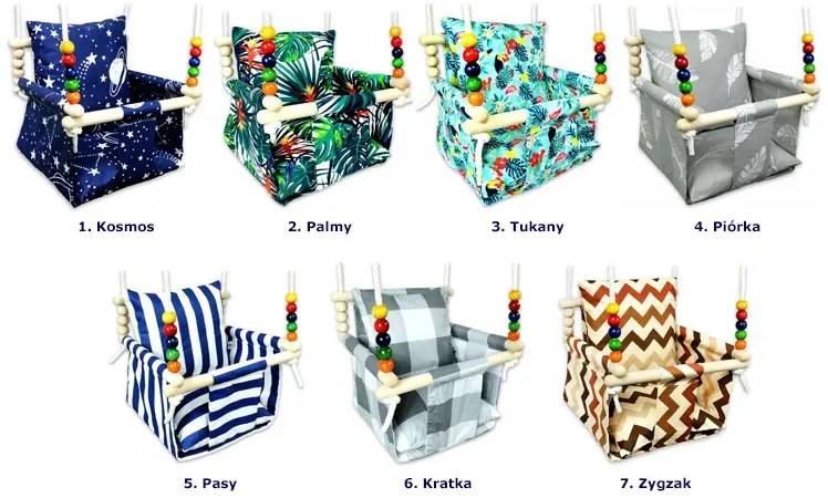 Huśtawka do pokoju dziecka piórka S5-K90