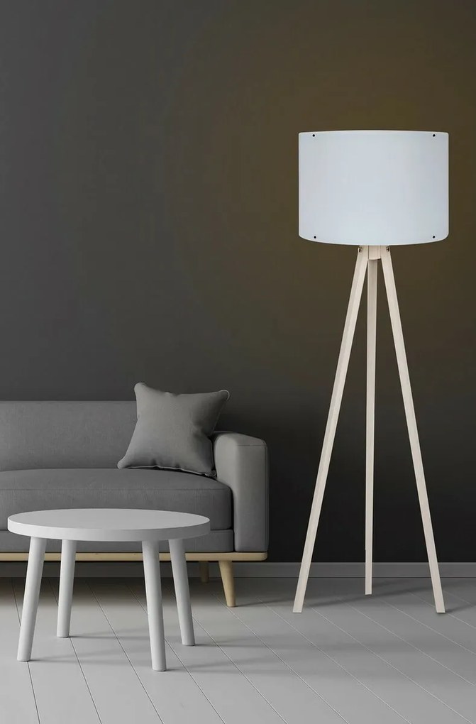 Lampa podłogowa Tripod White Cream 132