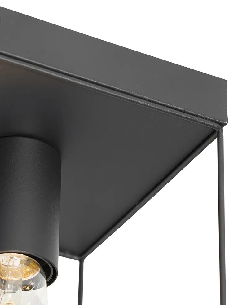 Minimalistyczna lampa sufitowa czarna 3-punktowa - Kodi Nowoczesny Oswietlenie wewnetrzne