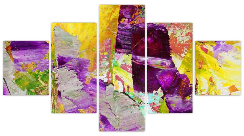 Obraz abstrakcji - malarstwo (125x70 cm)