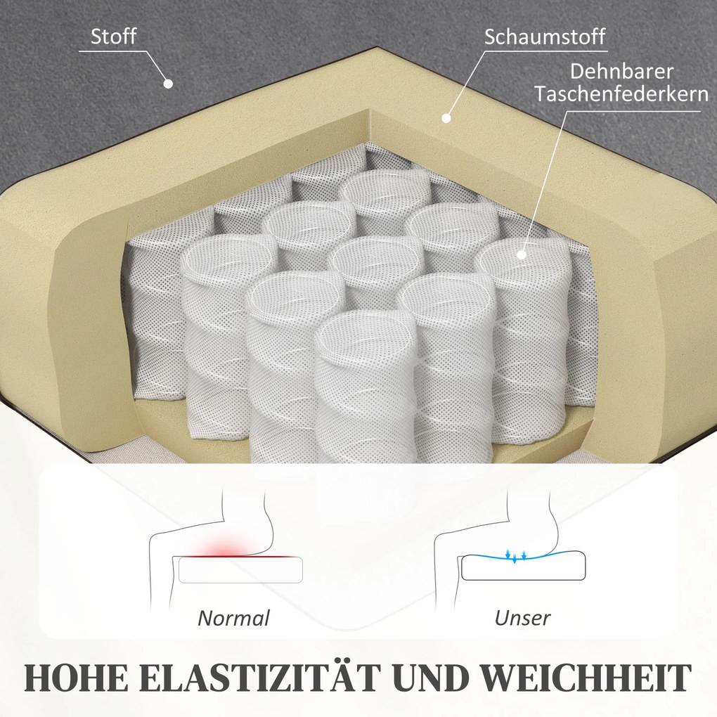 HOMCOM Elektryczny fotel z pomocą przy wstawaniu, miękki aksamitny materiał, porty USB
