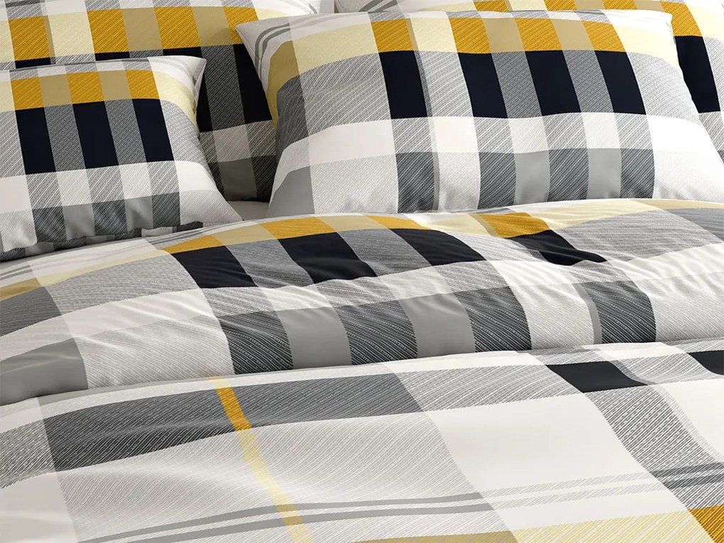PrzytulneMieszkanie.pl PrzytulneMieszkanie.pl Pościel z mikrofibry GREY LINE szara Rozmiar pościeli: 70 x 90 cm | 140 x 200 cm