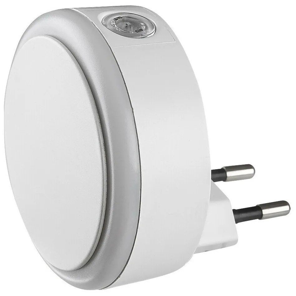 Rabalux 76000 lampka nocna LED do gniazda Zofe, czujnik ściemniania, 0,3 W, 20 lm, IP20