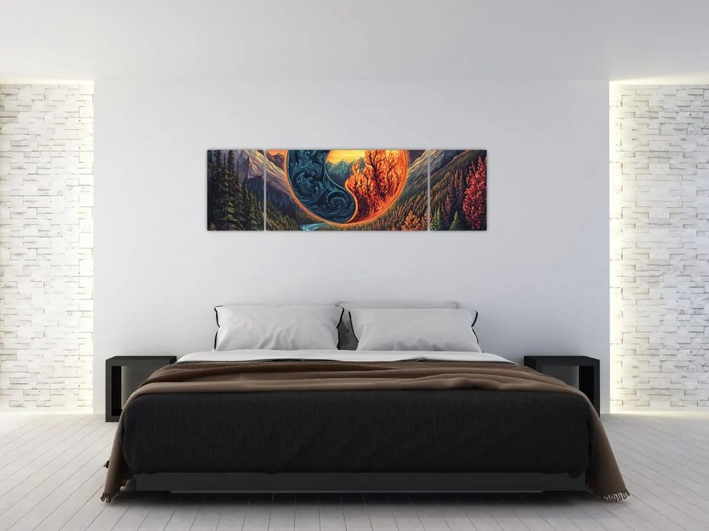 Obraz - Żywioły (170x50 cm)