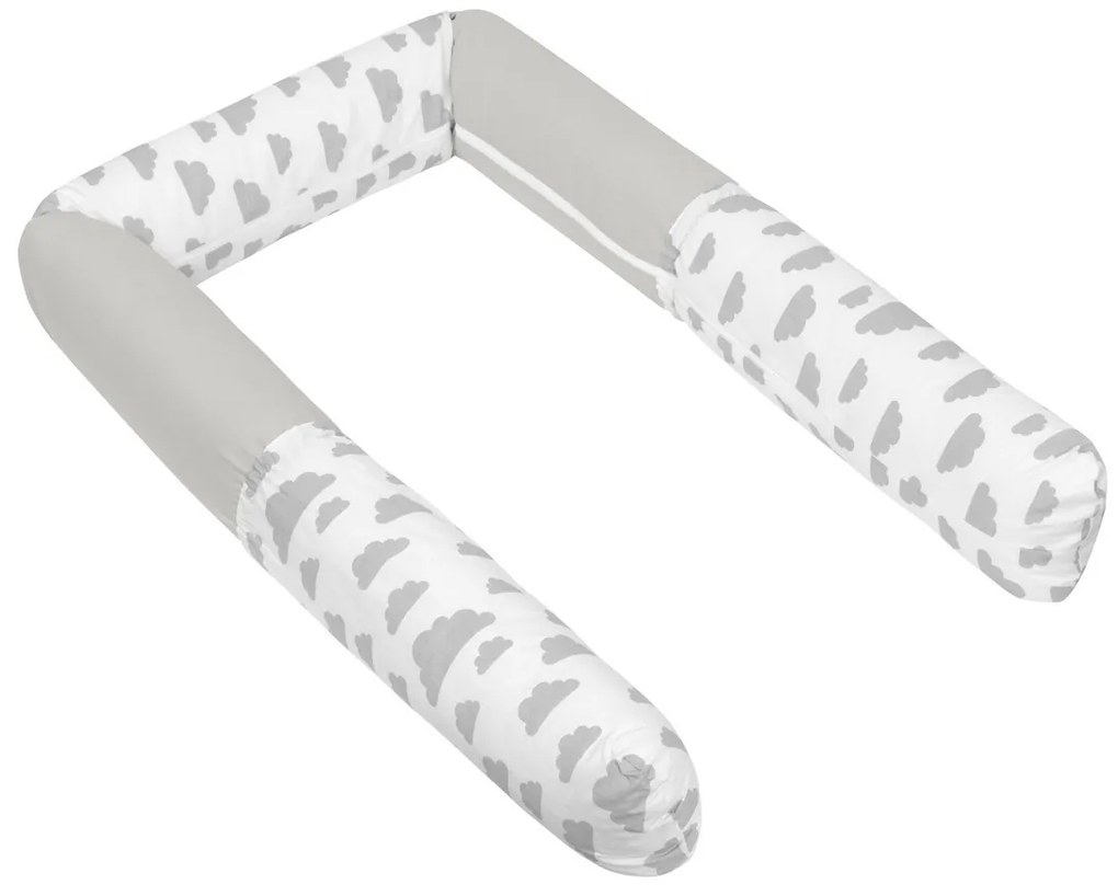 Bellatex Płaszcz do łóżeczka cylinder Cloudsszary, 240 cm