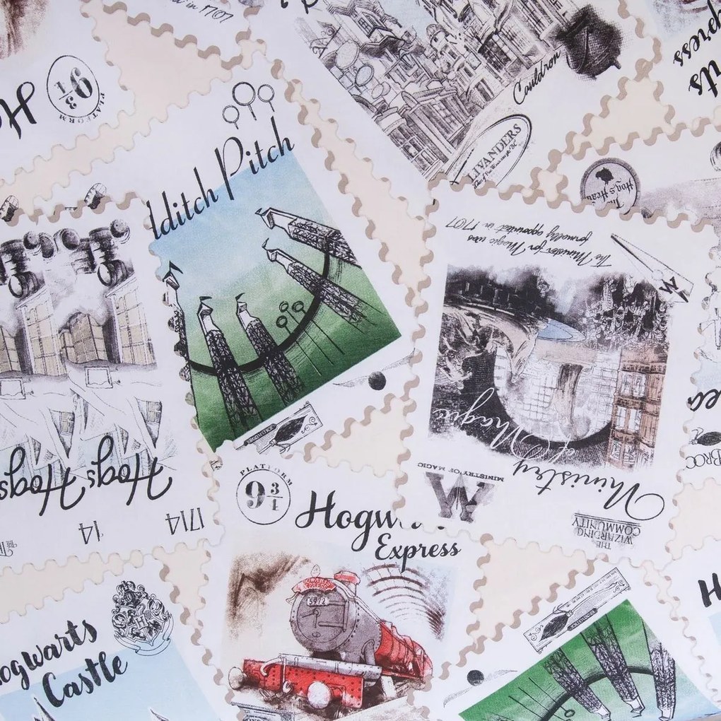Jerry Fabrics Pościel bawełniana Harry Potter Hedwig 02, 140 x 200 cm, 70 x 90 cm