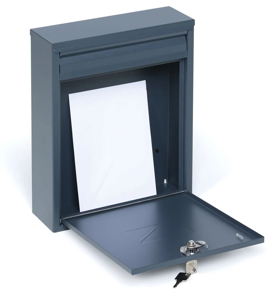 Skrzynka pocztowa odpowiednia do montażu COMO, antracytowa