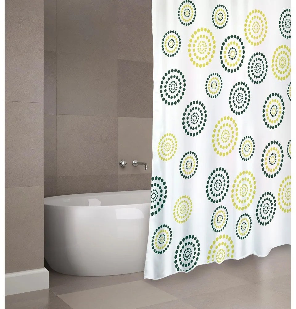 Zasłona prysznicowa 180x200 cm Dots – MSV
