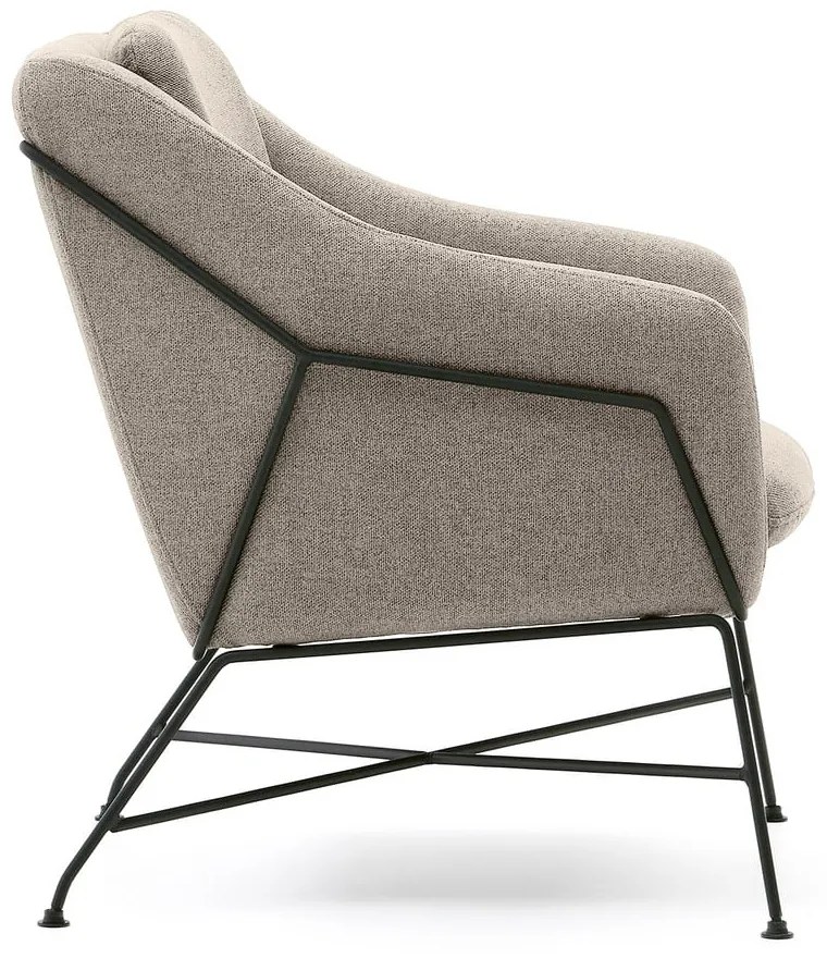Beżowy fotel Brida – Kave Home