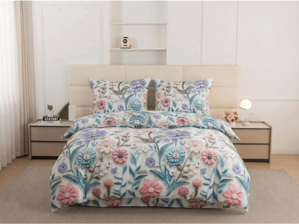 PrzytulneMieszkanie.pl PrzytulneMieszkanie.pl Pościel z mikrofibry FLORIBEE kolorowa Rozmiar pościeli: 2 szt 70 x 80 cm | 160 x 200 cm