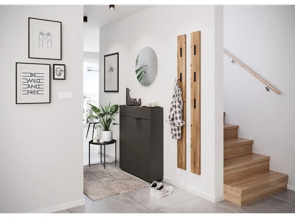 Antracytowa szafka 82x102x22 cm Ameca – Germania