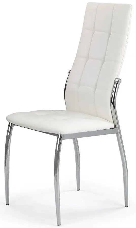 Białe Tapicerowane Krzesło Pikowane E9-N14