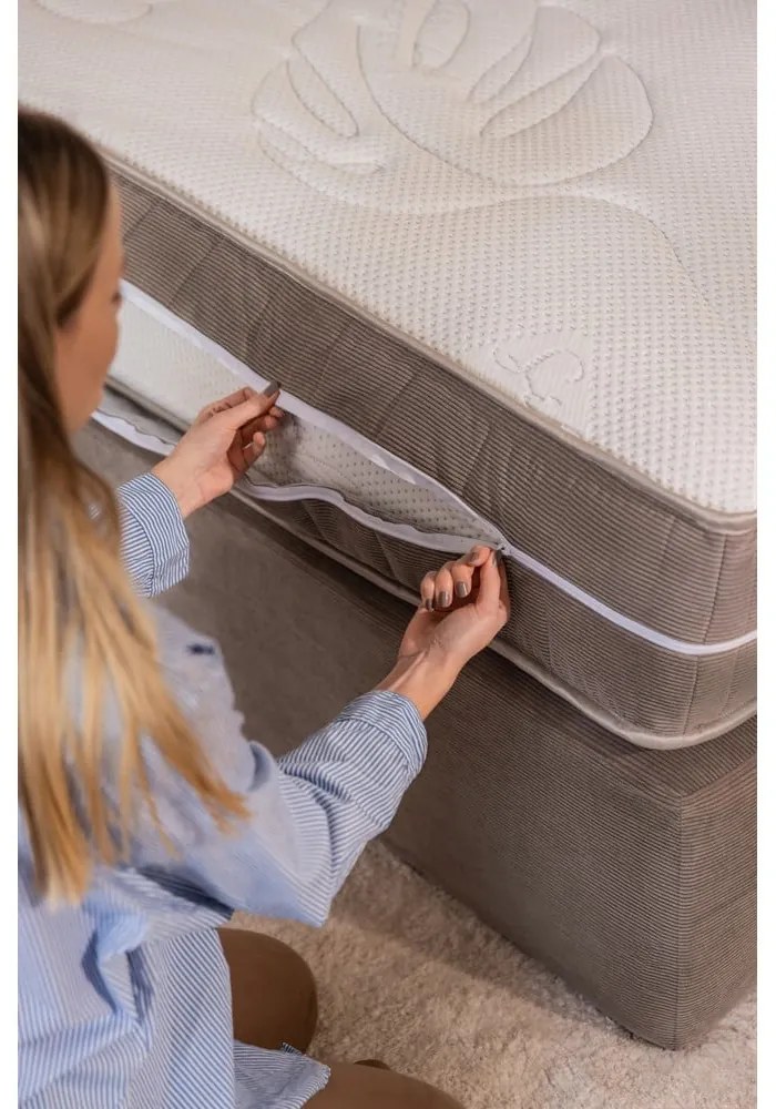 Beżowe łóżko kontynentalne 180x200 cm Olia Bold – Bonami Selection