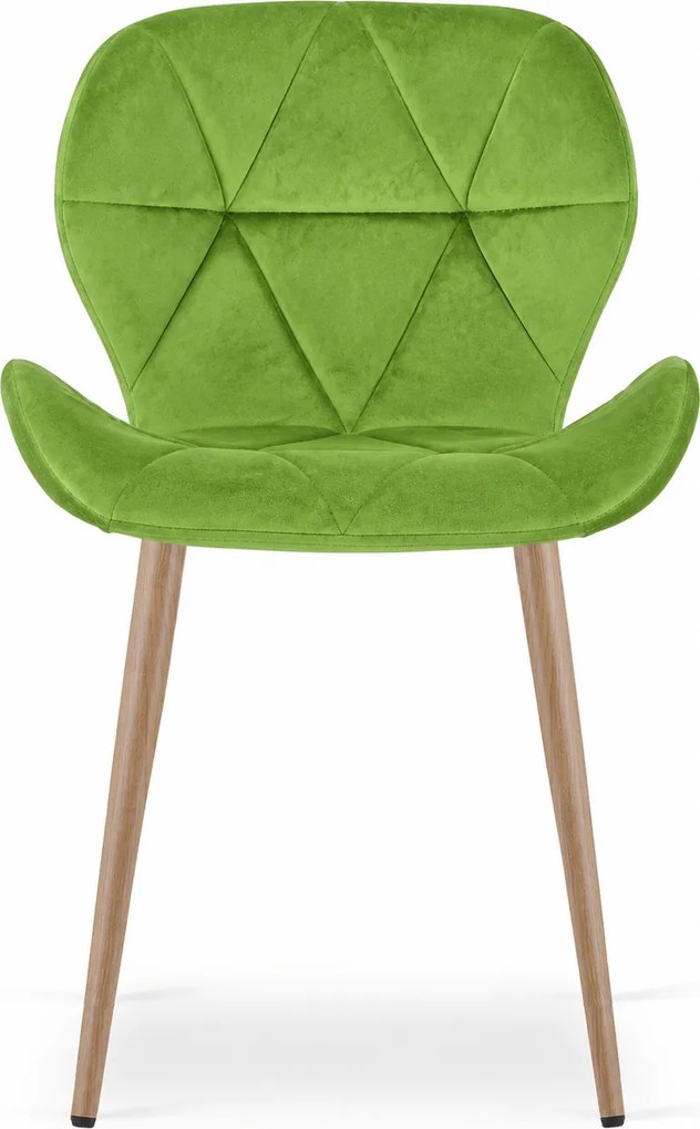 Krzesło do jadalni MANGO VELVET, jasnozielone
