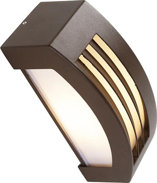 Nowoczesna lampa ścienna brązowo-rdzawa IP44 - Hurricane 1