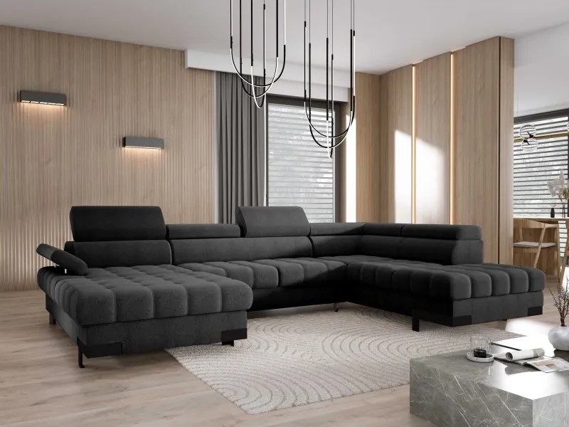 Narożnik SELVA XL Prawostronny z funkcją spania i pojemnikiem AUSTIN 21 WERSAL